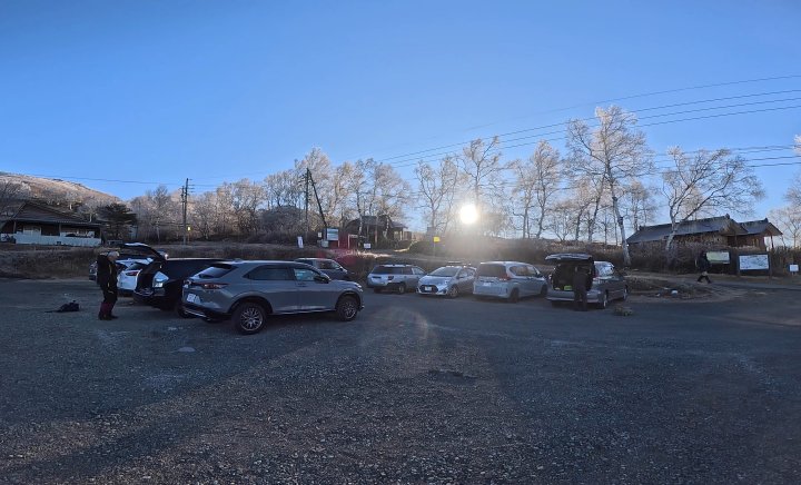 ① 菅平牧場駐車場