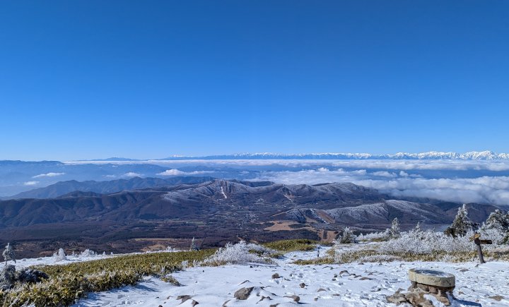 ③ 根子岳山頂からの眺め